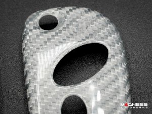 Maserati Granturismo Key Fob Cover - Carbon Fiber (2005 - 2017) - White Candy Maserati Granturismo Key Fob Cover - Carbon Fiber (2005 - 2017) - White Candy
